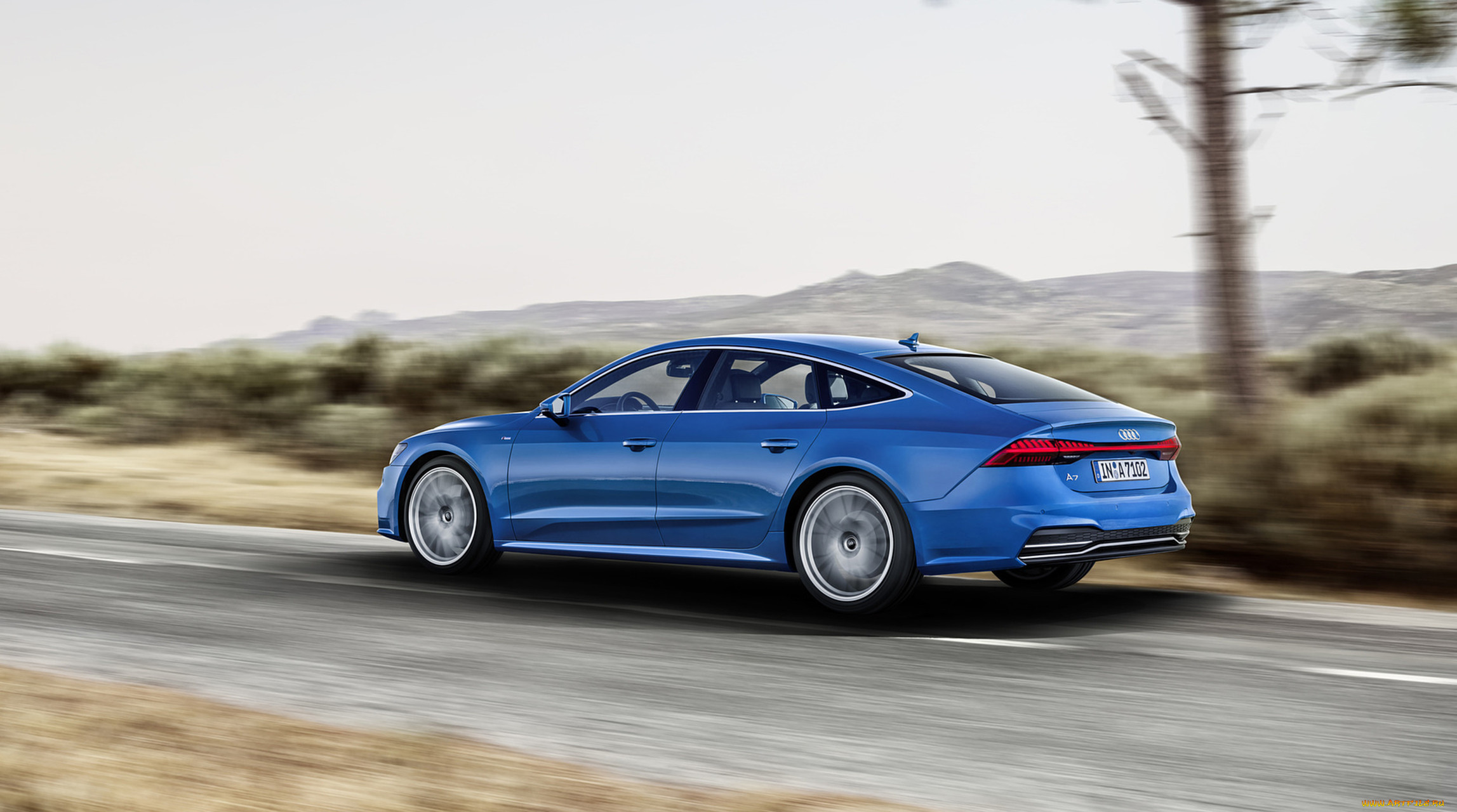 audi a7 sportback 2019, , audi, a7, sportback, 2019, blue